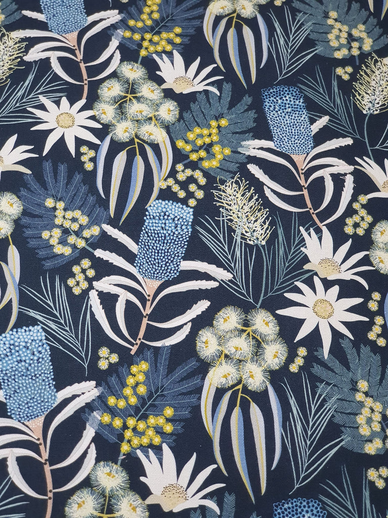 Pram/stroller seat liner-Large moonlight floral