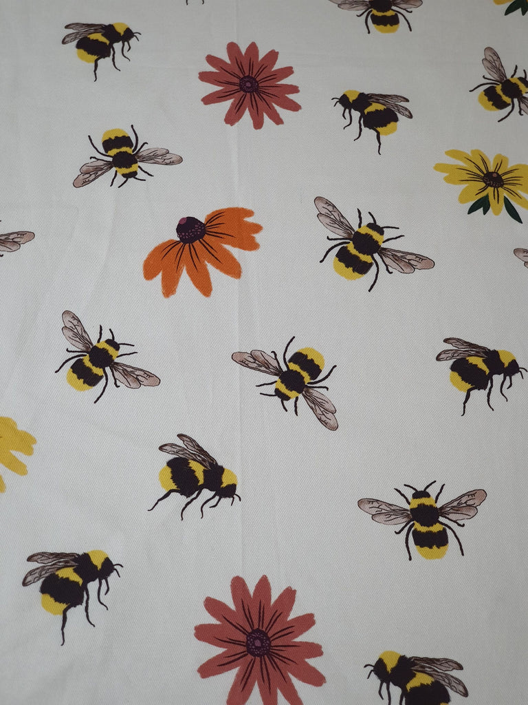 Pram/stroller seat liner-Busy bee,flowers