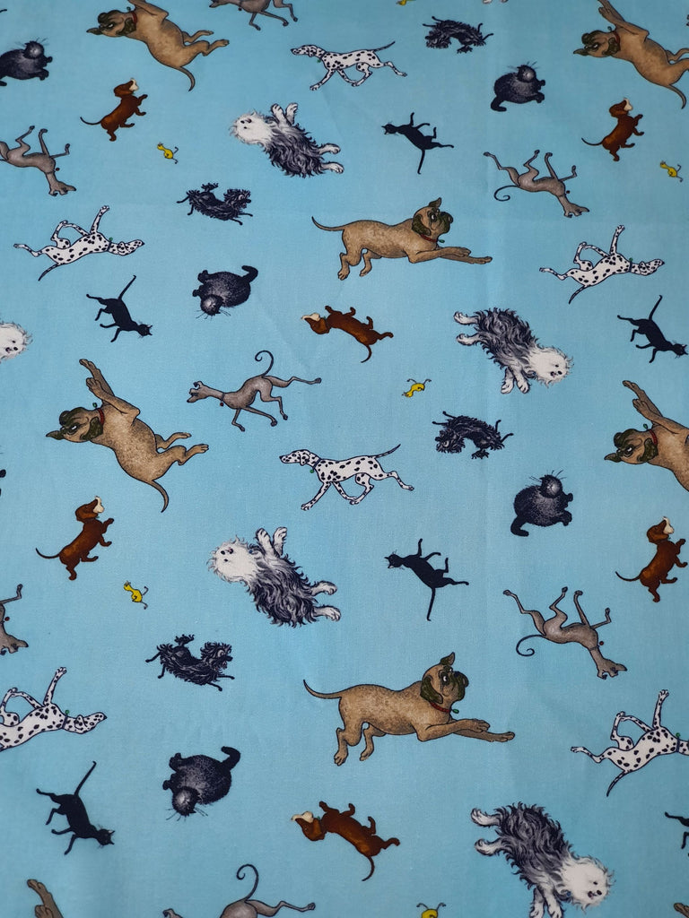 Pram/stroller seat liner-Hairy maclary,blue