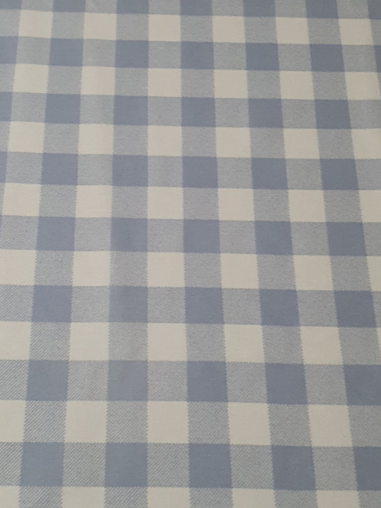 Pram/stroller seat liner-Pastel gingham,blue