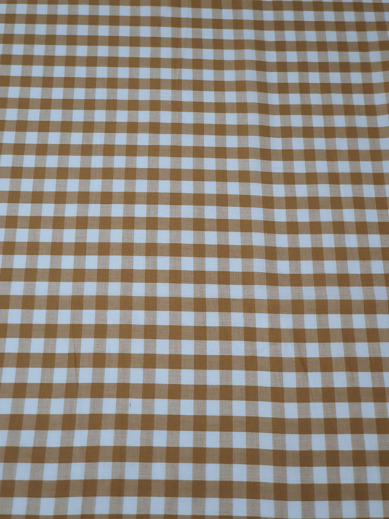 Pram/stroller bassinet liner-Mustard gingham