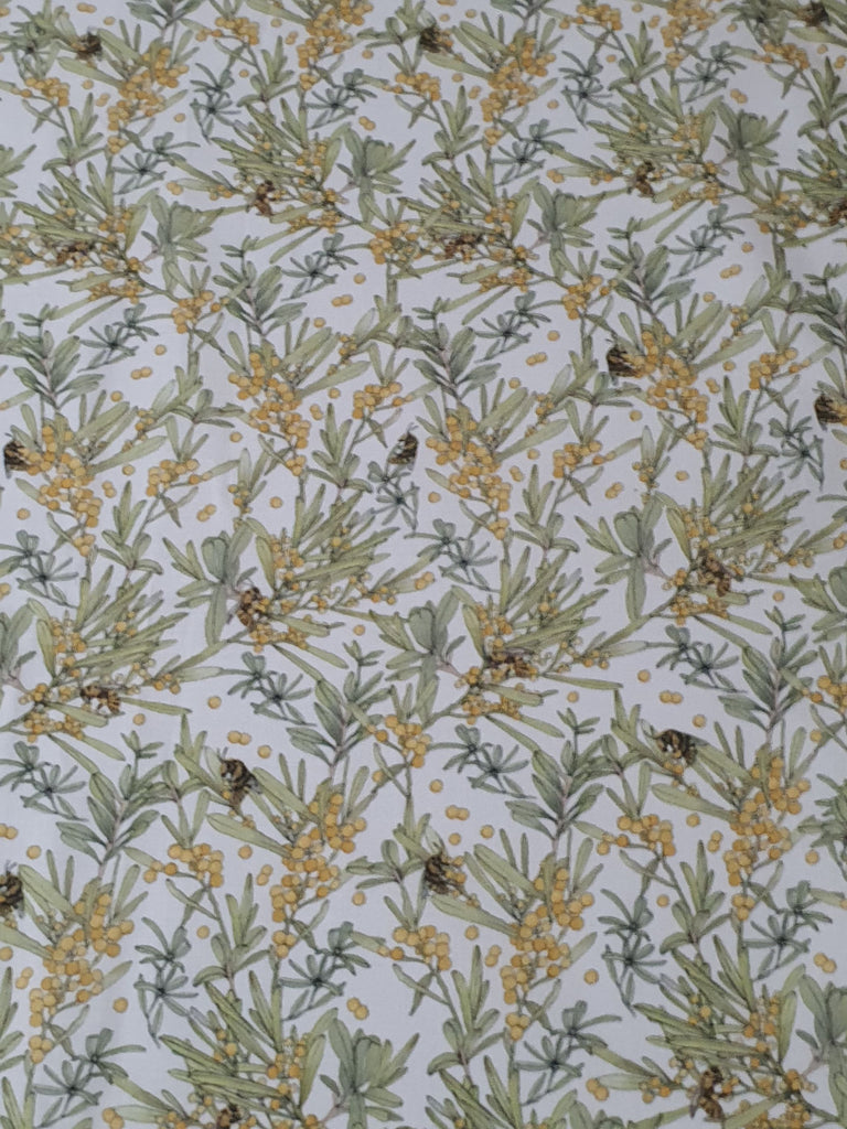 Pram/stroller seat liner-Australian bee,wattle