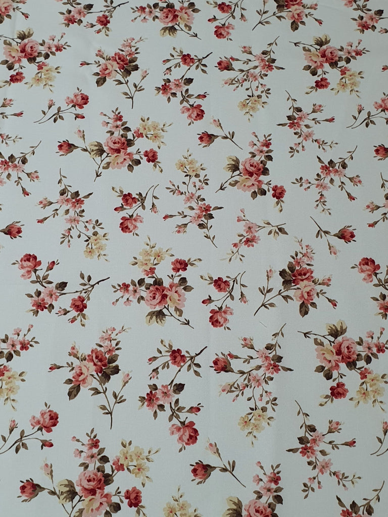 Pram/stroller seat liner-Petite pink flowers bouquet