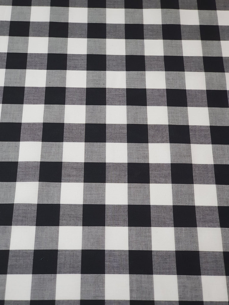 Pram/stroller seat liner-Black gingham,large squares