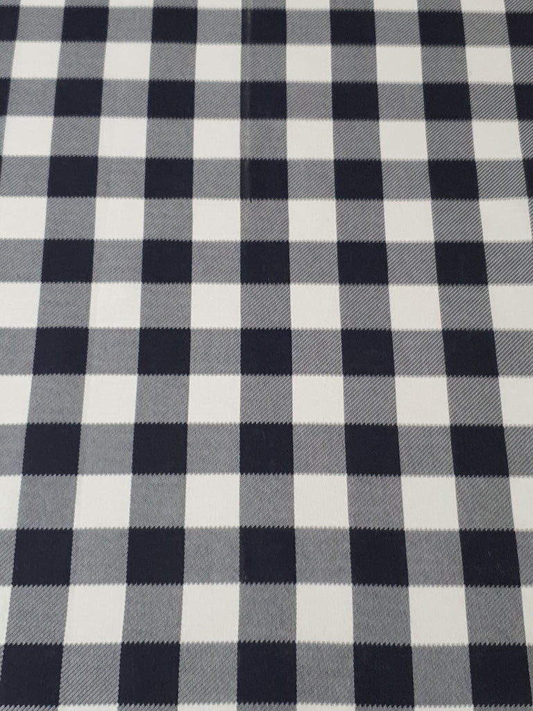 Pram/stroller bassinet liner-Navy blue gingham,large squares