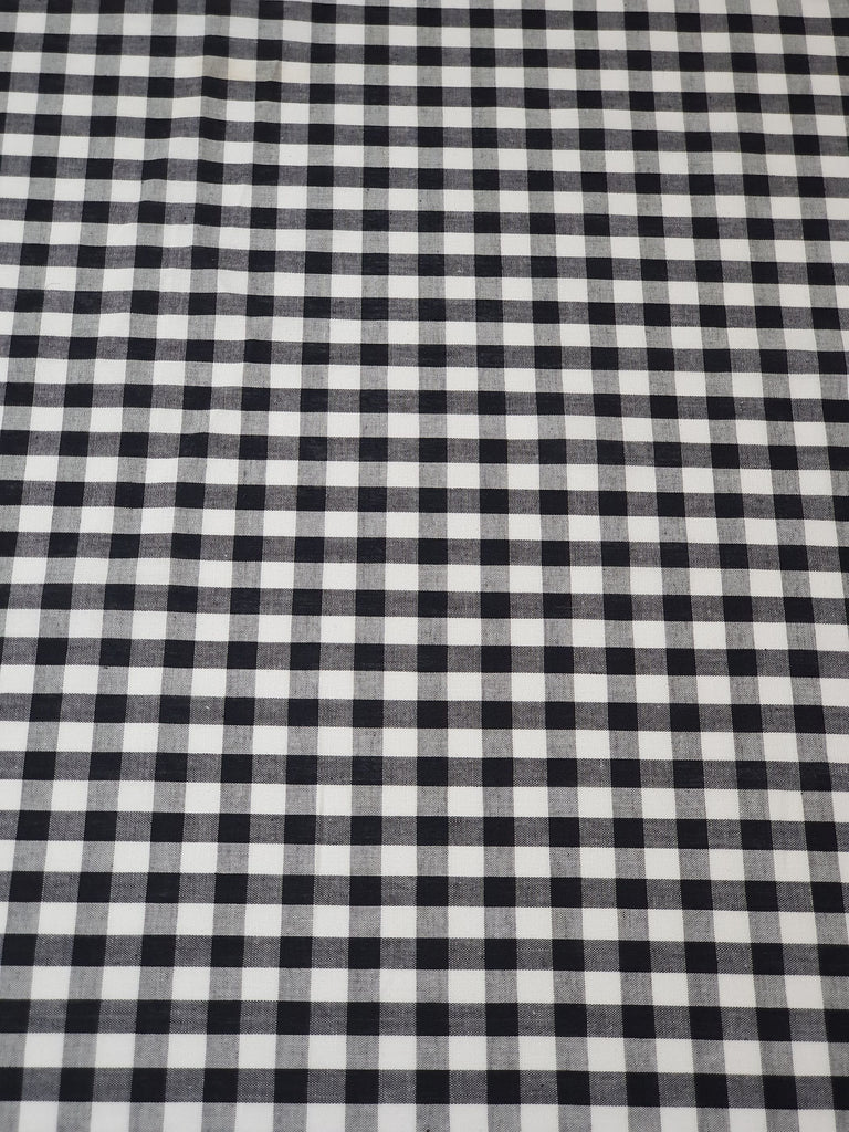 Pram/stroller seat liner-Black gingham,small squares