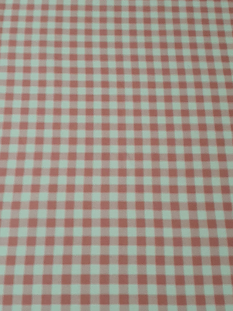 Pram/stroller seat liner-Candy pink gingham