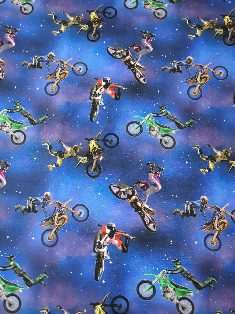 Pram bassinet liner-Motorbike stunts