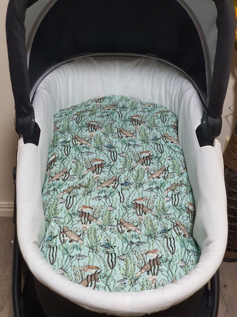 Pram/stroller bassinet liner-Australian platypus creek