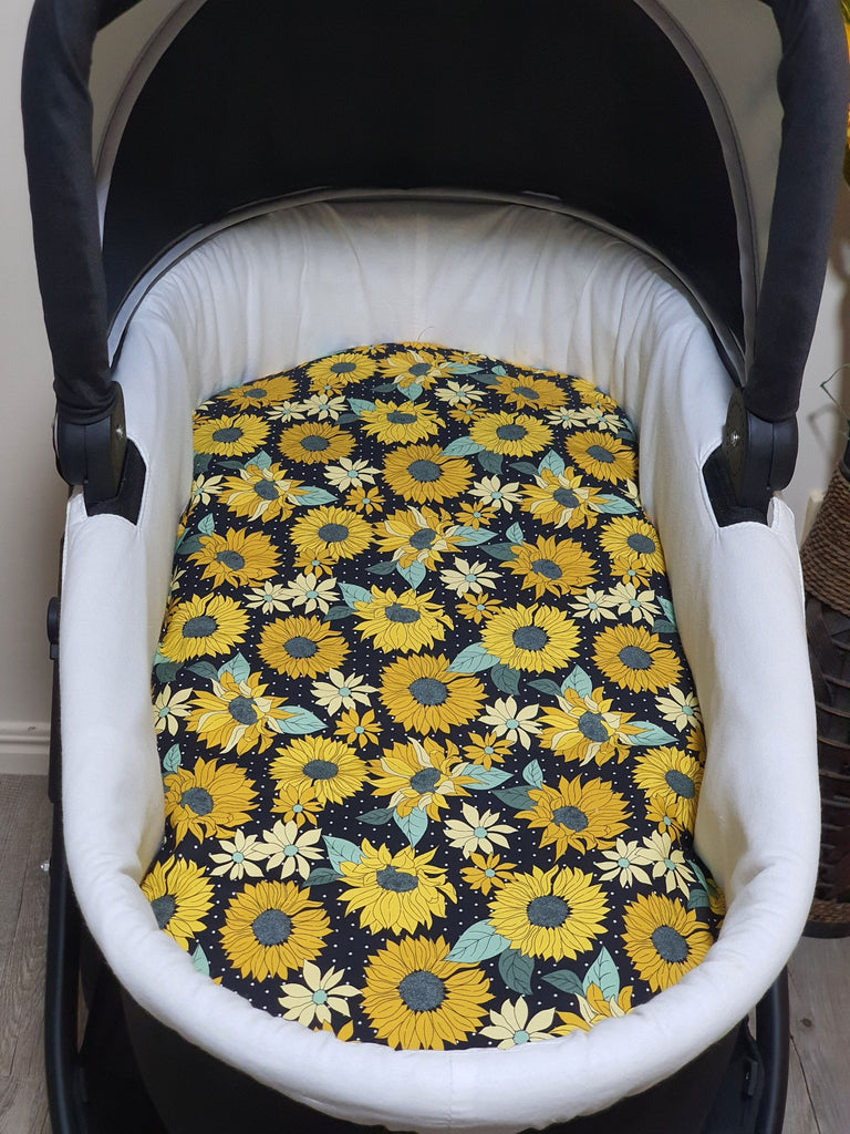 Pram bassinet liner-Sunflower garden
