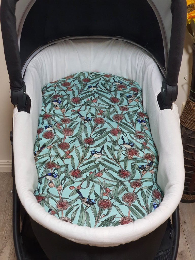 Pram/stroller bassinet liner-Australian fairy wren birds