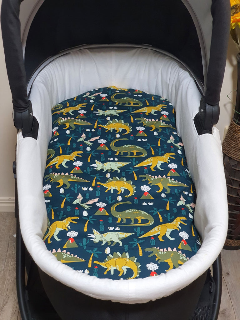 Pram/stroller bassinet liner-Jurassic dinosaur era