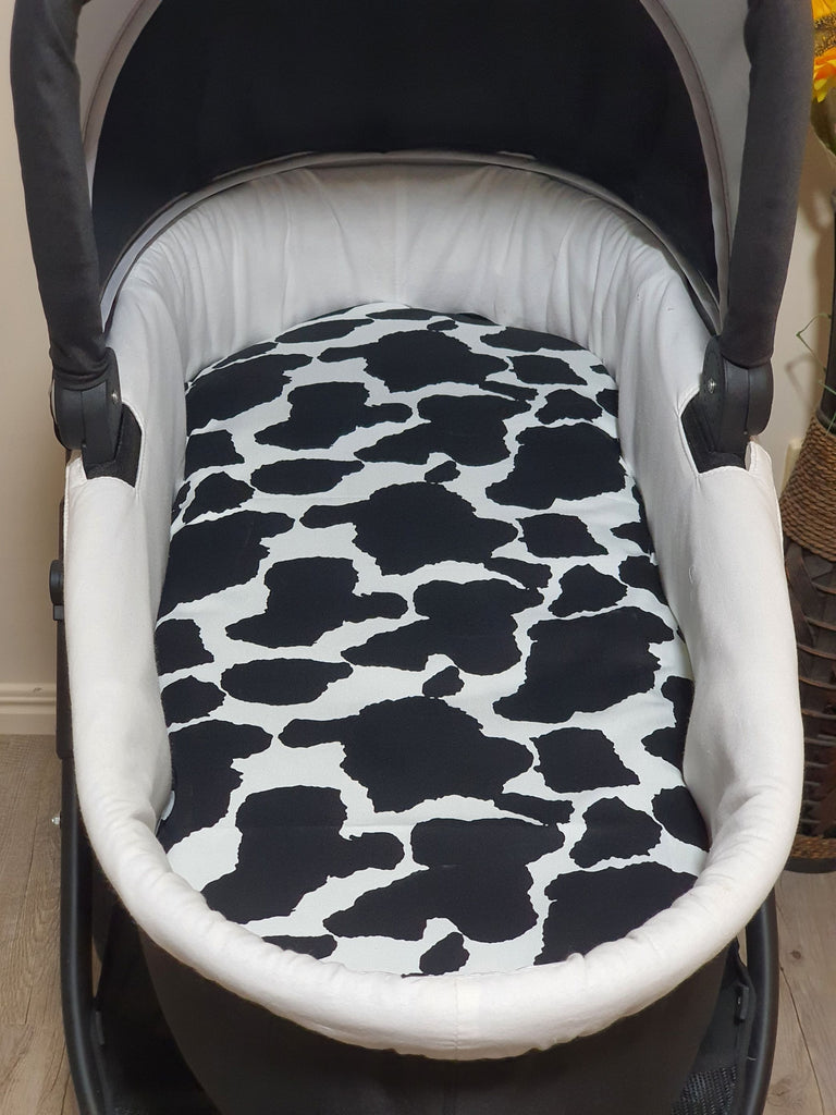 Pram/stroller bassinet liner-Cow patches
