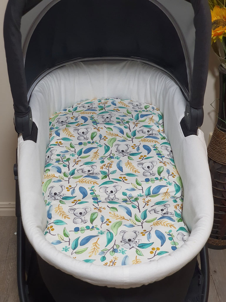 Pram/stroller bassinet liner-Australian koala,white