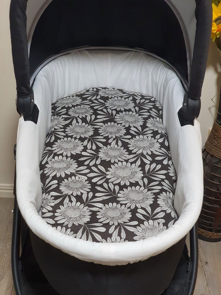 Pram/stroller bassinet liner-Australian waratah flowers