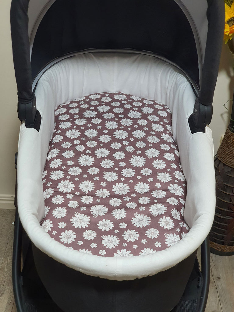 Pram/stroller bassinet liner-Daisy field