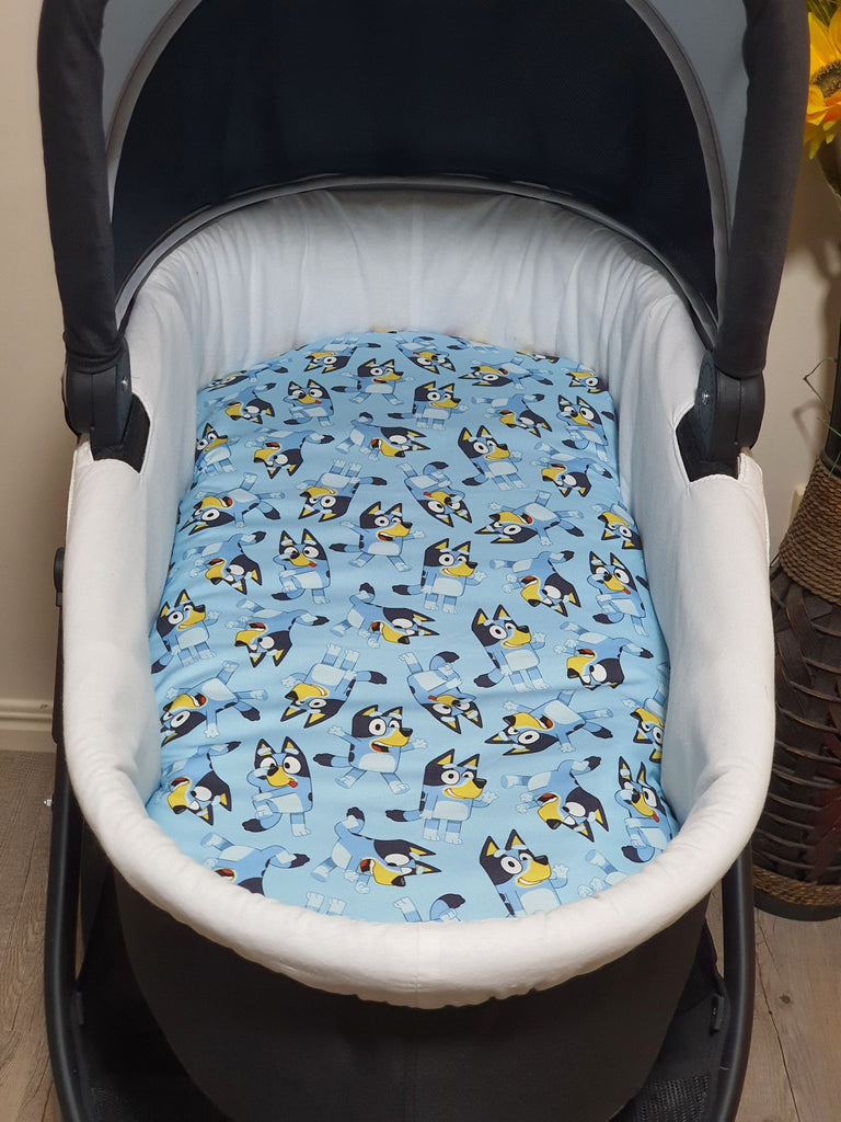 Pram/stroller bassinet liner-Australian blue dogs