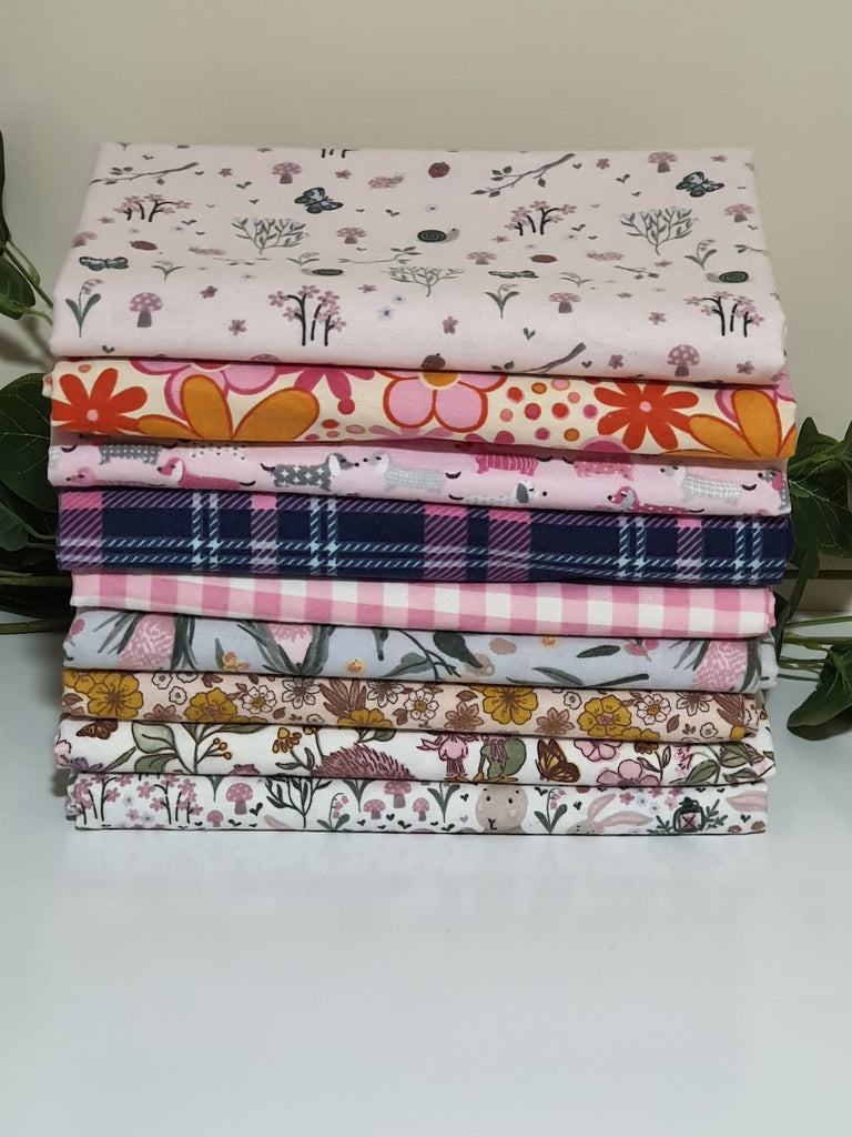 Flannelette baby wraps,blankets-Pink tones