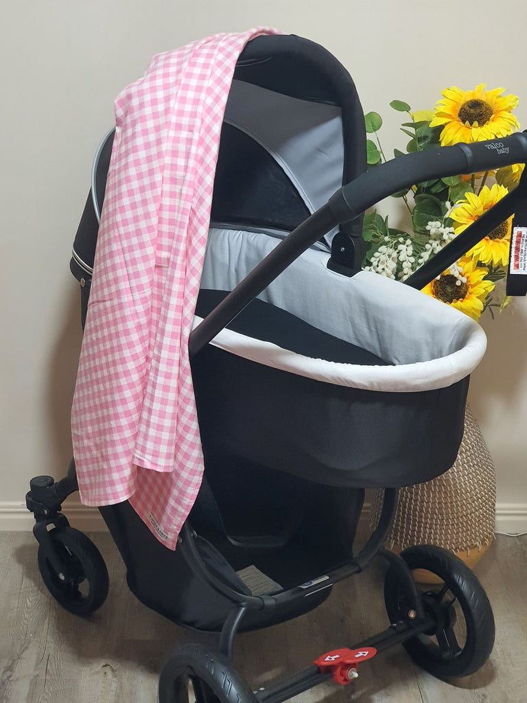 Flannelette baby wraps,blankets-Pink tones