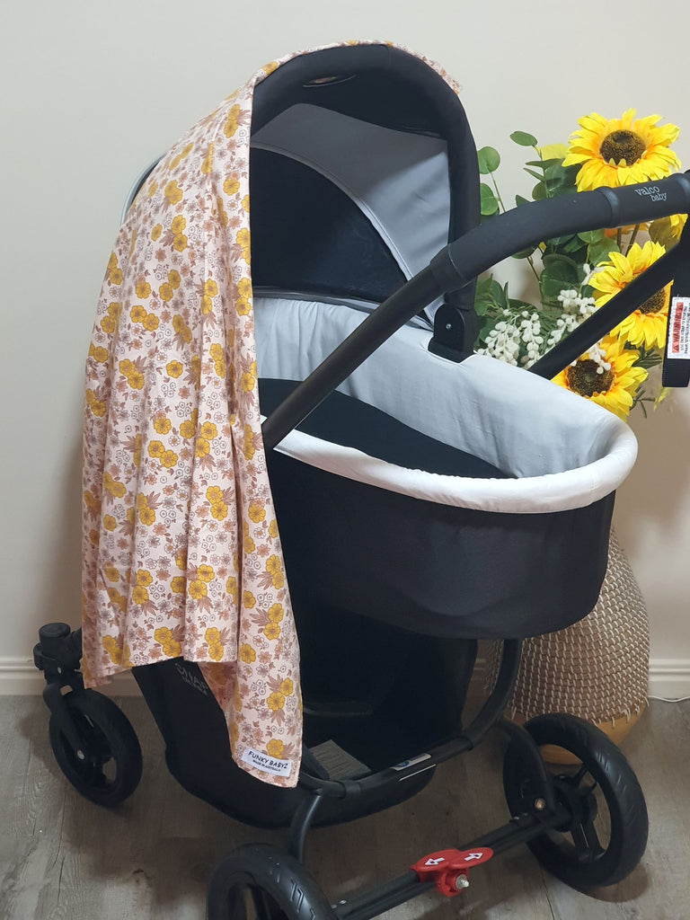 Flannelette baby wraps,blankets-Pink tones