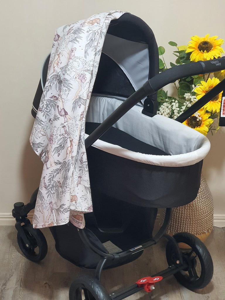 Flannelette baby wraps,blankets-Earth tones