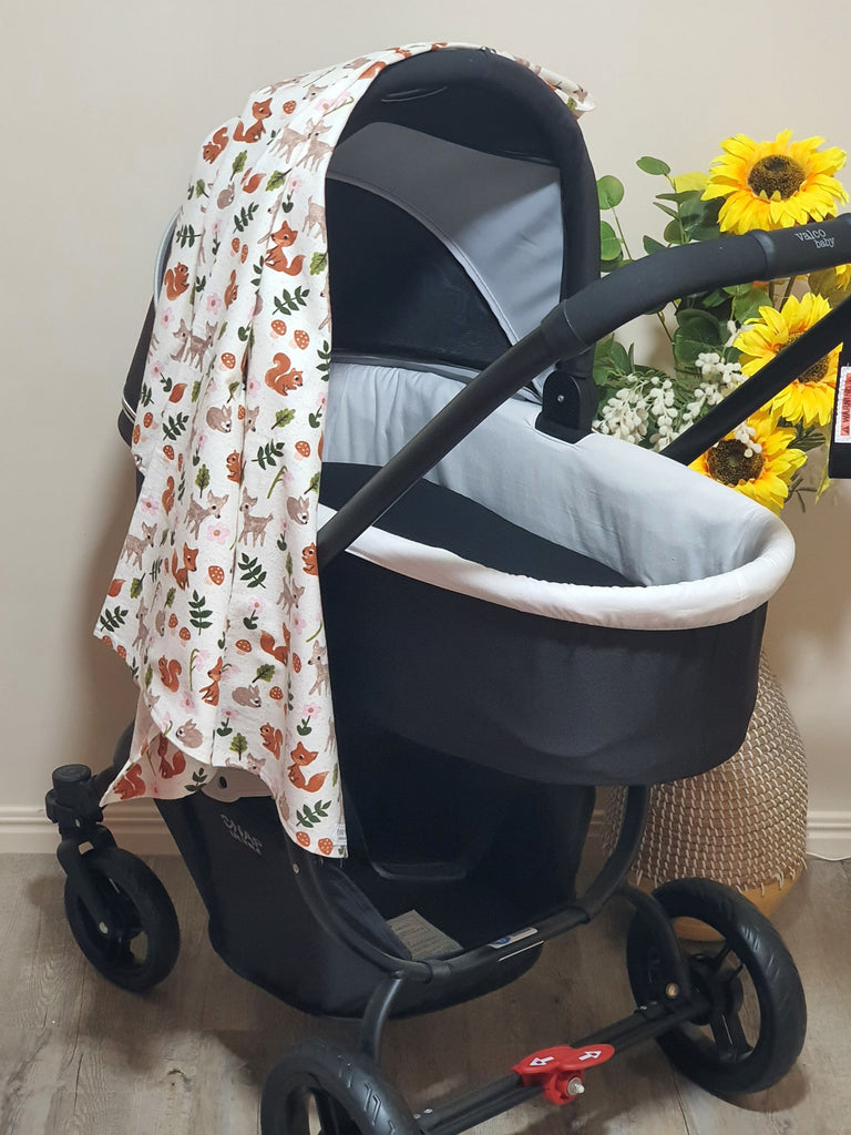 Flannelette baby wraps,blankets-Earth tones