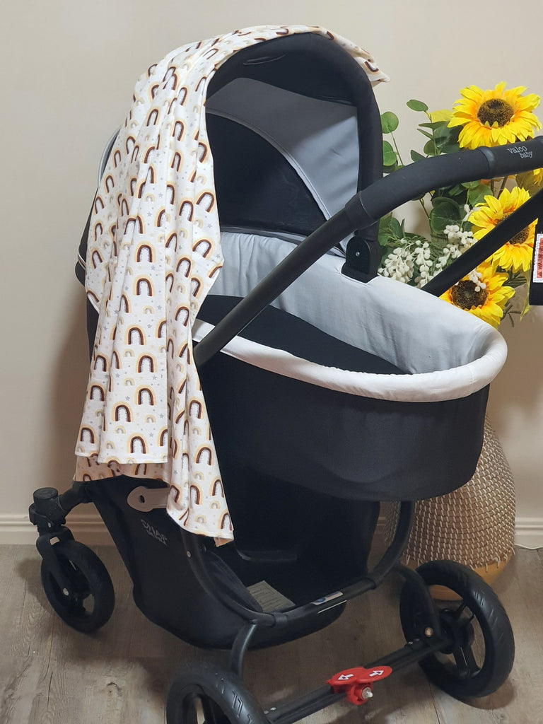 Flannelette baby wraps,blankets-Pastel tones