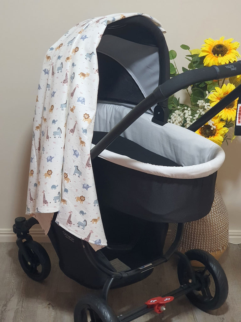 Flannelette baby wraps,blankets-Pastel tones