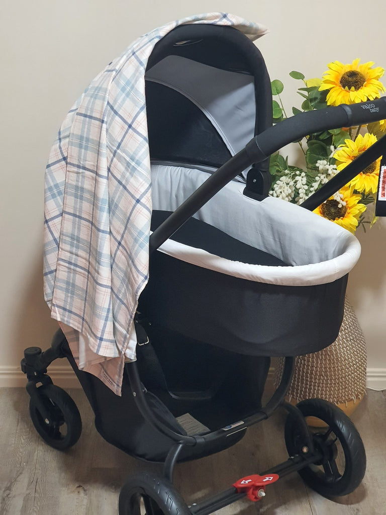 Flannelette baby wraps,blankets-Pastel tones