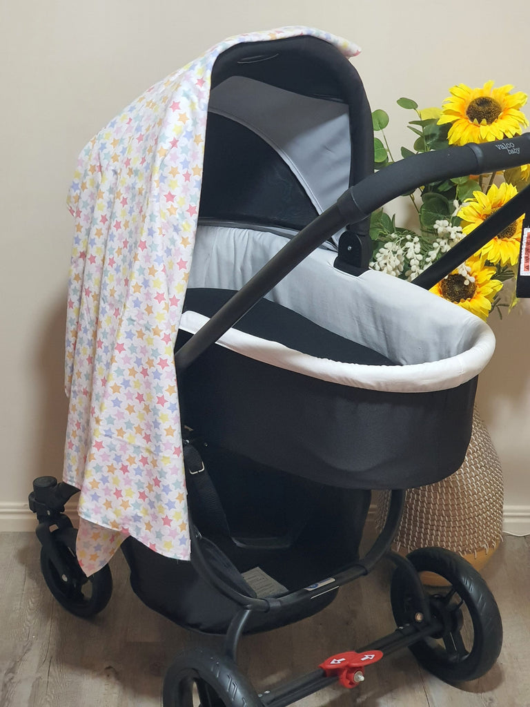 Flannelette baby wraps,blankets-Pastel tones