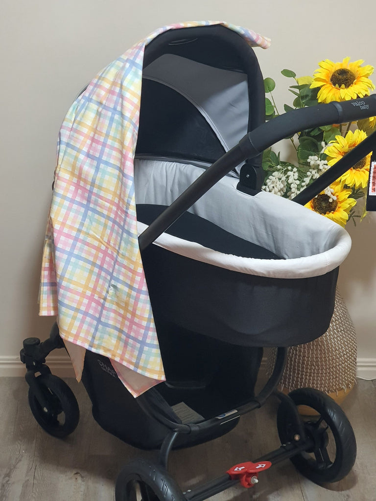 Flannelette baby wraps,blankets-Pastel tones