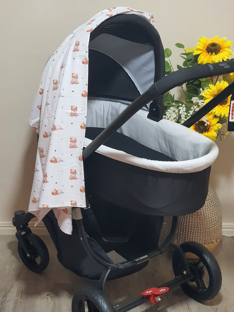 Flannelette baby wraps,blankets-Pastel tones