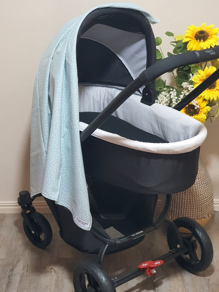 Flannelette baby wraps,blankets-Green tones