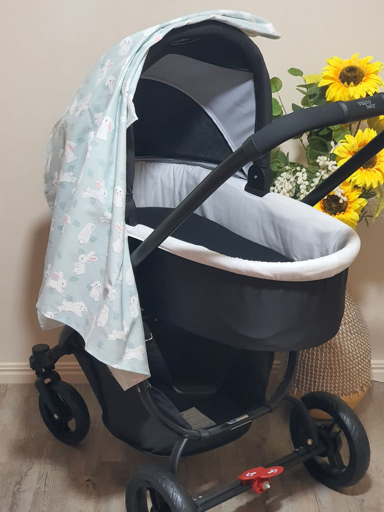 Flannelette baby wraps,blankets-Green tones