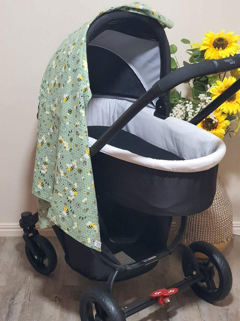 Flannelette baby wraps,blankets-Green tones