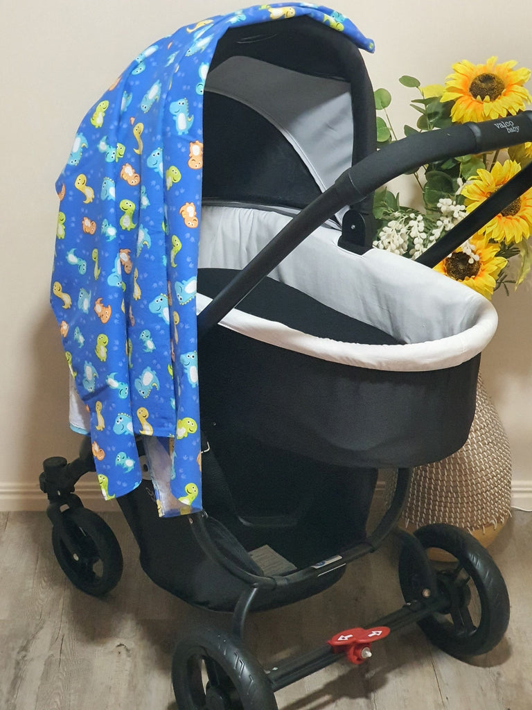 Flannelette baby wraps,blankets-Blue tones