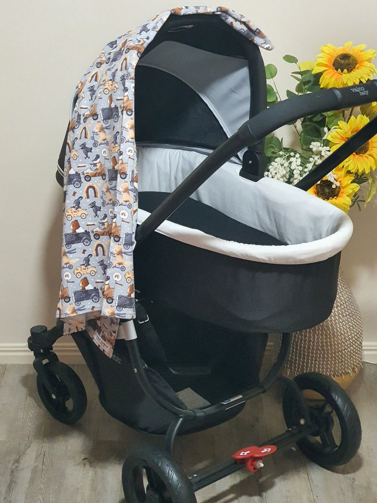 Flannelette baby wraps,blankets-Grey tones