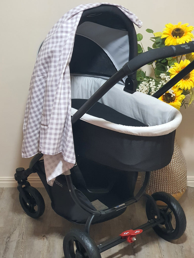 Flannelette baby wraps,blankets-Grey tones