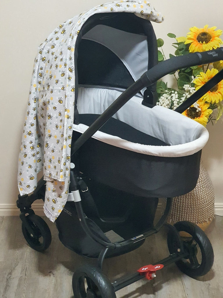 Flannelette baby wraps,blankets-Grey tones