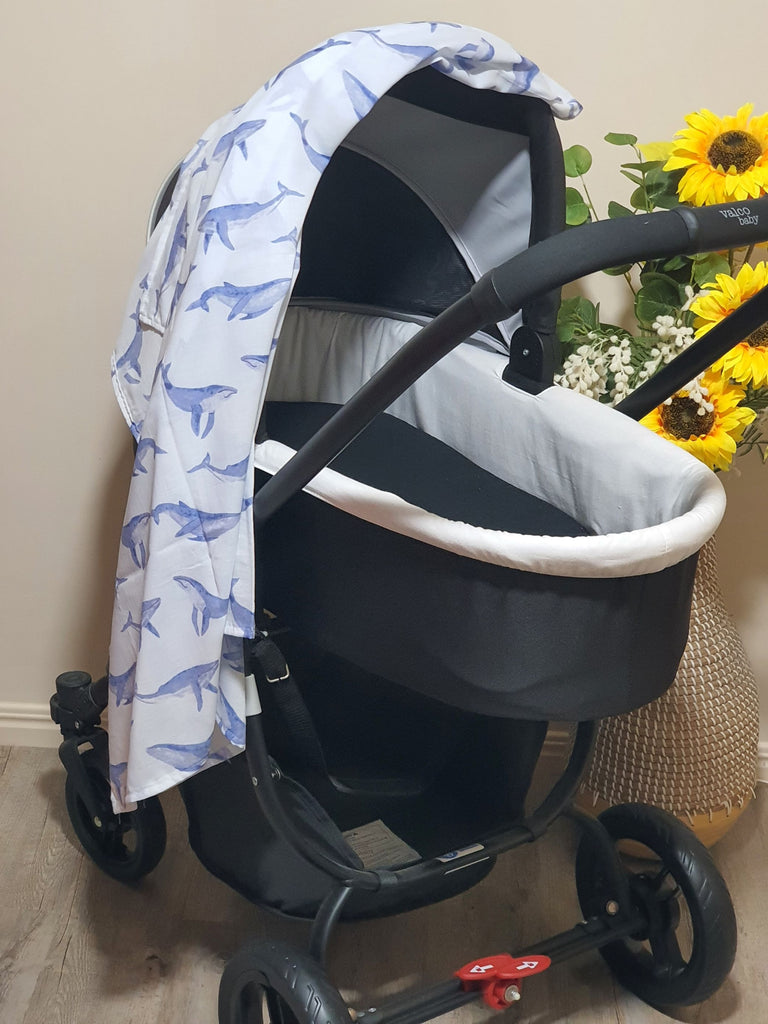 Muslin baby wraps-Blue & pastel tones