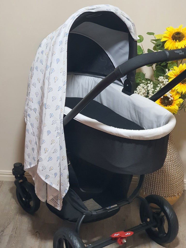 Muslin baby wraps-Blue & pastel tones