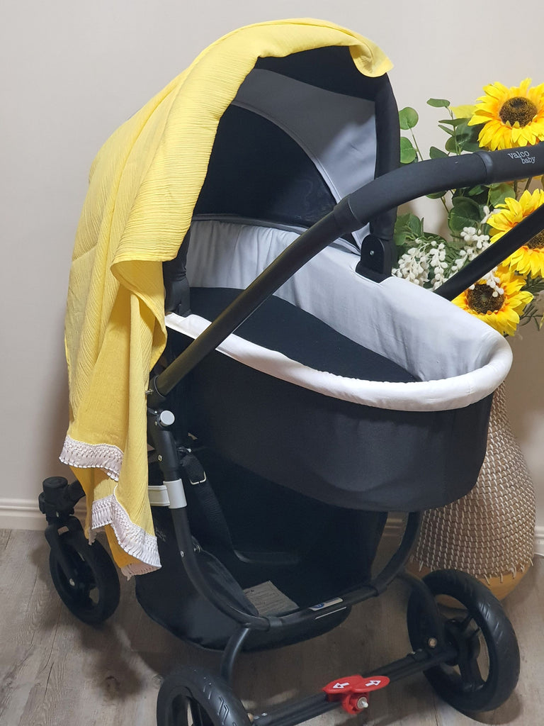 Cheesecloth baby wraps-plain,boho trim