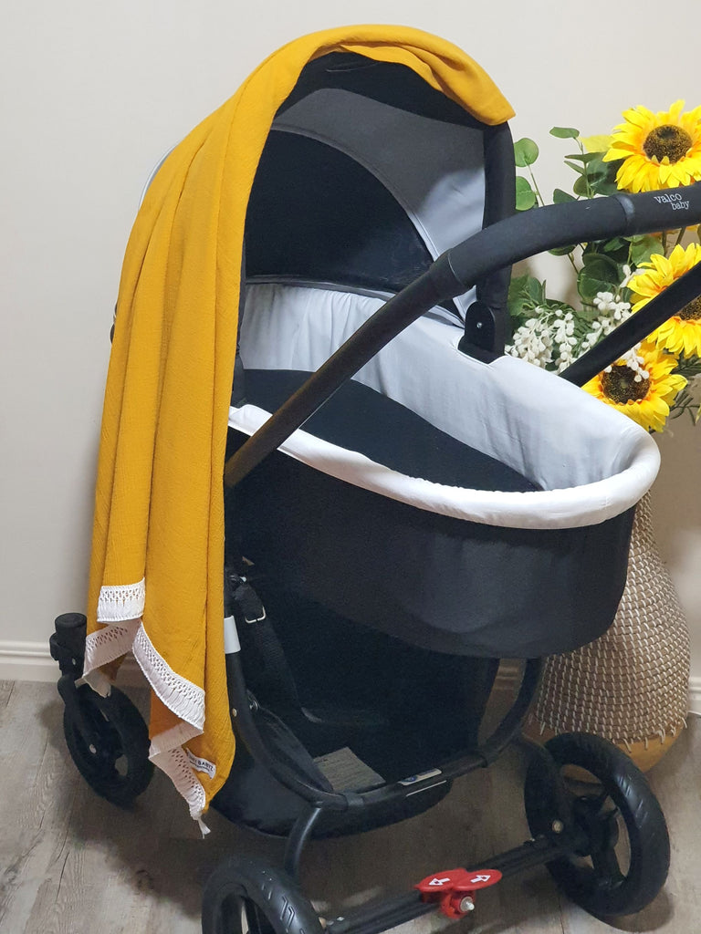 Cheesecloth baby wraps-plain,boho trim