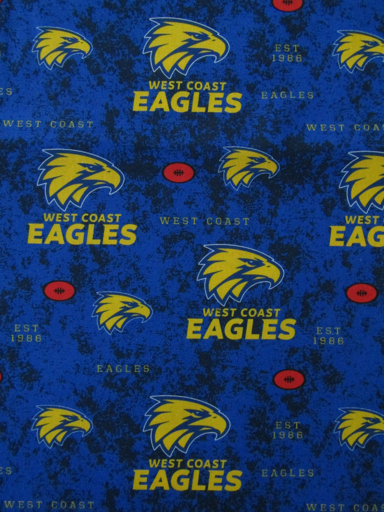 Pram liner set universal,100% cotton- AFL-West coast eagles