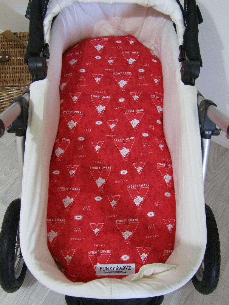 Pram bassinet liner-AFL-Sydney Swans