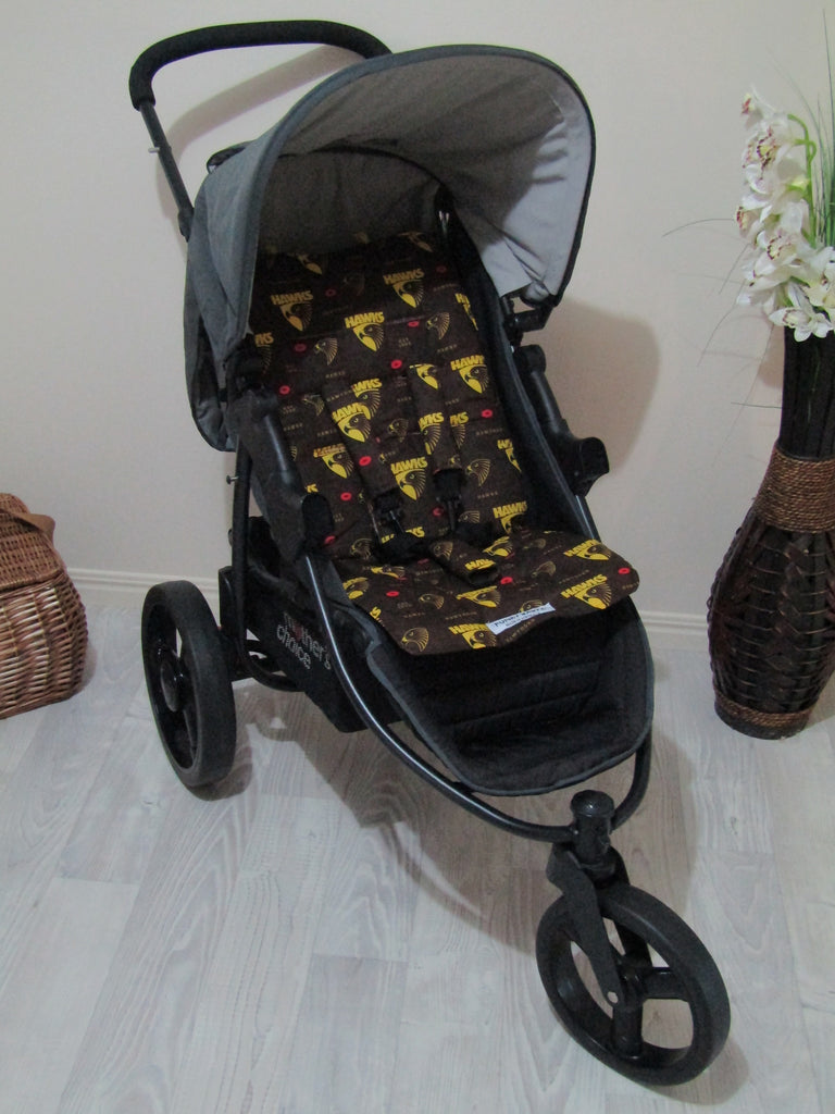 Pram/stroller liner- AFL-Hawthorne Hawks