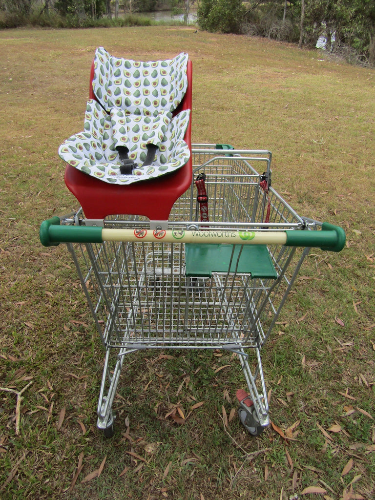 Shopping trolley capsule liner-Australian Bluey,balloons