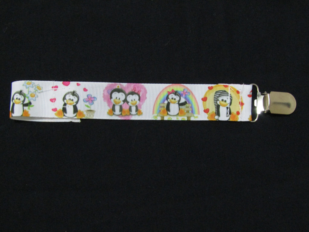 Pacifier straps,2 pack-Frozen movie,cute penguins