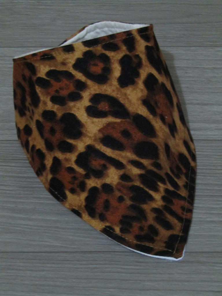 Bandana bib-Rustic leopard