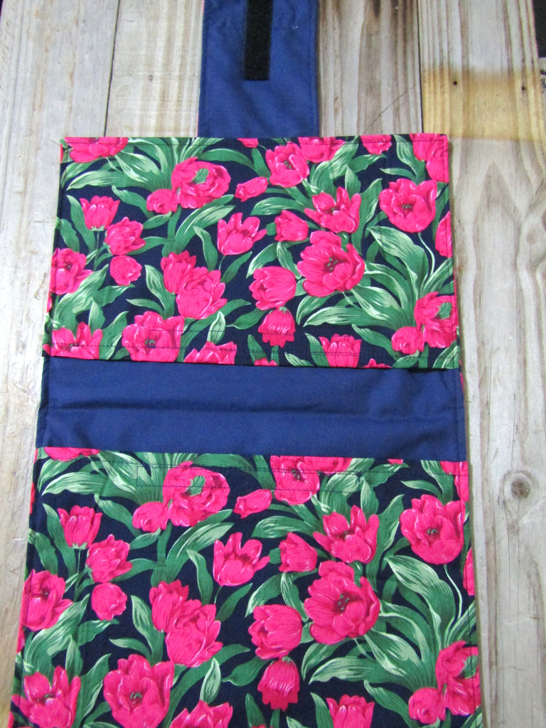 Nappy wallet-Hot pink tulips